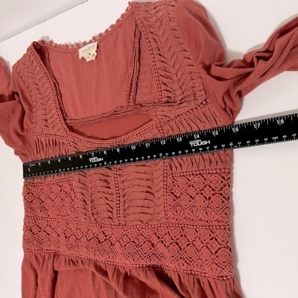 Anthropologie Meadow Rue Peach Colored Top Size XS - Picture 3 of 6